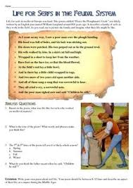 Serfs And Feudalism Primary Source Poem Analysis Worksheet Poem Analysis Primary Sources World History Teaching