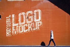 Download Street Wall Logo Mockup Psd Free Logo Mockup Logo Mockup Logo Mockups Psd