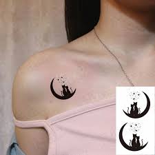 Hình xăm 3d nhỏ cho nam độc đáo dễ nhìn. Chuyá»ƒn NÆ°á»›c Hinh XÄƒm Giáº£ Dá»… ThÆ°Æ¡ng Máº·t TrÄƒng Cáº·p Ä'oi Meo Cupid MÅ©i Ten Chá»'ng NÆ°á»›c Hinh XÄƒm Táº¡m Thá»i Flash Tatto Cho NgÆ°á»i Phá»¥ Ná»¯ Nam 10 5 6 Cm Waterproof Temporary Tattoos Tattoo