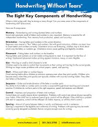 the eight key components of handwriting