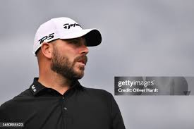 Kiet Van der Weele of the Netherlands plays a tee shot