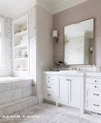 We did not find results for: Gray Grasscloth Wallpaper With White Shaker Washstand Transitional Bathroom