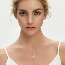 JO WISDOM Collana di Infinito Croce Argento 925 Donna,Ciondolo con Catena  Crocifisso Celtico Zirconia cubica AAA : Amazon.it: Moda