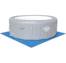 Bestway Flowclear Pool Bodenschutzfliesen Set 8 Stuck A 50 X 50 Cm Blau Amazon De Garten Pool Fliesen Boden