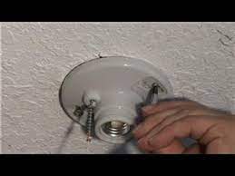 You don't need a professional electrician to replace interior ceiling. Home Electrical Repairs How To Replace A Ceiling Mounted Pull Chain Light Fixture Youtube