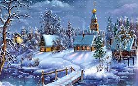 Diy Farmhouse Old Salt Farm Weihnachtslandschaft Weihnachtshintergrund Weihnachtskunst