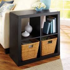 Black 4 Cube Organizer Better Homes Gardens Square 4 Cube Organizer Solid Black Walmart Com In 2020 Apartment Decorating On A Budget Small Apartment Decorating Apartment Decor