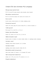 56 kode cheat gta vice city pc, bisa langsung cobain! Kode Gta San Andreas Ps2