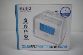 Digital projection alarm clock,accurate room temperature and humidity thermometer and hygrometer. Homedics Soundspa Projection Clock Radio New Estatesales Org