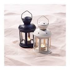 Rotera Lanterne Noir Interieur Exterieur Noir Ikea Tea Lights Metal Lanterns Tealight Candle Holders