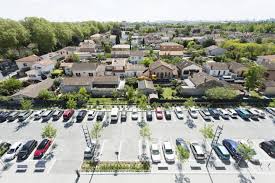 Parking Lot With Trees Between Cars Landscape Landscape Architecture Event Venue Design