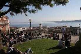 Oh, and there's an alley way nearby with the cutest street cats!!! Miradouro Do Alto De Santa Catarina Lisboa Santa Catarina Santissimo