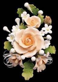 Gumpaste flowers offer a way of decorating cakes hassle free for both professional and amateur decorators. Tea Rose Spray Peach Large With Wireers Floral Sprays Gum Paste Flowers Gum Paste Sugar Flowers