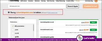 Domain Name Registration Tutorialspoint