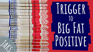 Testing Out Hcg Trigger Shot Positive Pregnancy Test Progression Hybrid Cycle 1 Cc Youtube