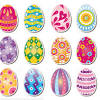 Free printable easter egg coloring pages. 1
