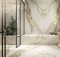 Calacatta Luxury Tile | White and Gold