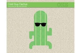 Download Cool Guy Cactus Vector Graphic By Crafteroks Creative Fabrica PSD Mockup Templates