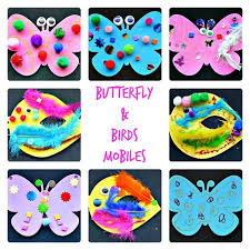 This is because fine motor skills are enormously important for all of us. Spring Crafts For Kids Birds And Butterfly Mobiles Fun Littles