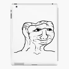 When people have a small brain , they are not smart. Brainlet Wojak Ipad Cases Skins Redbubble
