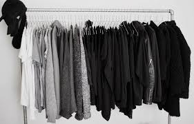 Aesthetic Black And White Fashion Photos Closet And Everything Is Black White And Grey Drestfinds Drestmaker Black Wardrobe Wardrobe Fashion