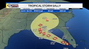 Hurricane in the gulf coast. Tropical Storm Sally Entering The Gulf Hurricane Watches Issued For Part Of Gulf Coast Klas