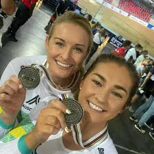 Very proud to win World Championship silver alongside @caitlinward37 in the  kilo today!🥈 Tomorrow is sprint day!. Let's go! 💪 @australiancyclingteam  @ausparalympics @vicinstsport 📷 1: @caitlinward37 📷 2:  @em_petricola_cycling