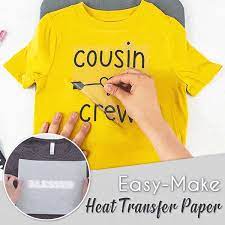 Easy Make Heat Transfer Paper 5 Pcs In 2021 Transfer Paper Heat Transfer T Shirt Transfers