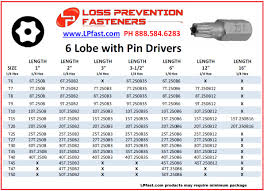 Torx Plus Size Chart Bedowntowndaytona Com