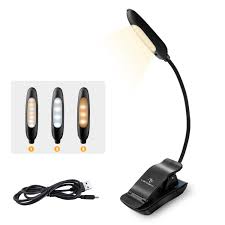 LENCENT Book Light, (70 Hours) Rechargeable 7 LED USB Reading Light with 3  Brightness x 3 Color, Eye Protection Clip Light, Bed Lamp for  Kids&Bookworms,for Bed, Sofa, Music Stand, Office, Travel - - Amazon.com