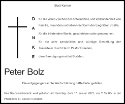 Artificated other (bolz and könig): Traueranzeigen Von Peter Bolz Aachen Gedenkt