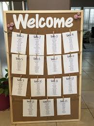 Welcome Seating Chart Sign