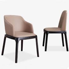 This modern, comfortable, and affordable dining chair has a sleek acrylic seat supported by a chrome base. Modern Dining Room Chairs Grace Armchair Norpel