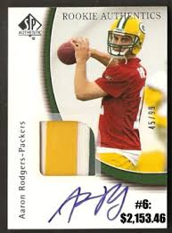 Aaron rodgers rookie card auto (#ed /25). Top 10 Ebay Football Card Sales Aaron Rodgers