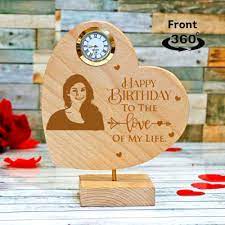 Choosing christmas gifts for wife can be really stressful. Personalized Rotating Showpiece With Clock For Birthday Gift Send Home And Living Gifts Online M11135120 Igp Com