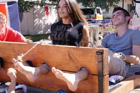One goes down to lock your feet in place whilst the other grabs an arm, asking you to place your hands through the restraints on the backboard above your head. Tklluvr On Twitter And Still More Medieval Tickling Http T Co 2ybjgjejub