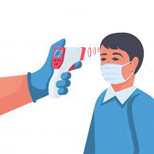 Temperature Check Doctor Holding A Non Contact Thermometer In Hand Nurse Art Hand Washing Poster Bullet Journal For Kids