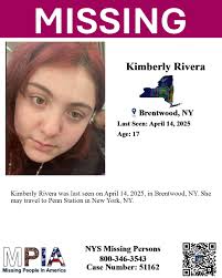 𝟏𝟕-𝐲𝐞𝐚𝐫-𝐨𝐥𝐝 𝐦𝐢𝐬𝐬𝐢𝐧𝐠 𝐟𝐫𝐨𝐦 𝐁𝐫𝐞𝐧𝐭𝐰𝐨𝐨𝐝, 𝐍𝐘,  𝐦𝐚𝐲 𝐛𝐞 𝐚𝐭 𝐏𝐞𝐧𝐧 𝐒𝐭𝐚𝐭𝐢𝐨𝐧. Kimberly Rivera 📍 Location:  Brentwood, NY 📅 Last Seen: April 14, 2025 👤 Age: 17 📝 Case Number: 51162  • May travel