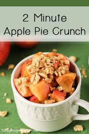 2 Minute Apple Pie Crunch Recipe Quick Brunch Recipes Mug Recipes Healthy Brunch Recipes