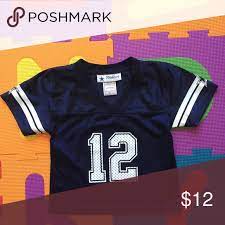 Dallas Cowboys 12 Nfl Football Jersey Toddler 3t Dallas Cowboys Football Jerseys Nfl Football Jersey