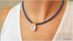 Girl Shell Necklace Cowrie Shell Necklace Girl Cowrie Pendant Women Shell Jewelry Surfer Necklace Seashe Beaded Necklace Surfer Necklace Seashell Necklace