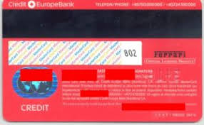 The bank is head quartered in amsterdam and has more than 1,100 employees in 9 countries. Bank Card Ferrari Gold Credit Europe Bank Romania Col Ro Mc 0200