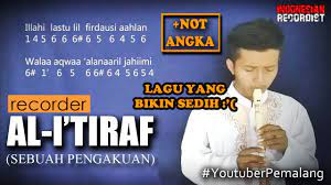 Not Angka Recorder Al I Tiraf Sebuah Pengakuan Cover By Iyanmithriz Flauta Notes Tutorial Youtube