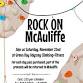 Rock on McAuliffe event in Ashwaubenon, WI