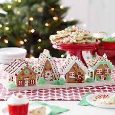 These fun ideas will help you decorate. Amazon Com Wilton Build It Yourself Mini Village Gingerbread House Decorating Kit Kitchen Dining