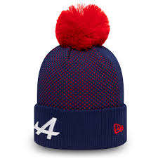 Jjshouse.com has been visited by 100k+ users in the past month Alpine F1 Team Engineered Blue Cuff Bobble Knit Hat New Era Cap