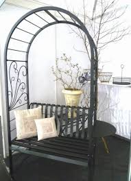 Vidaxl gartenbank mit pergola bambus sitzbank bank rankhilfe rosenbogen. Rosenbogen Mit Tur Sitz Robo Rosenbogen Mit Sitzbank Weiss Od Schwarz
