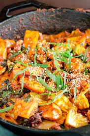 Dak Galbi Spicy Chicken Of Chuncheon Recipe Recipe Spicy Chicken Recipes Spicy