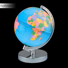 Honsel Globus Lámpara de mesa Cromo 58221 | TuLampára.es