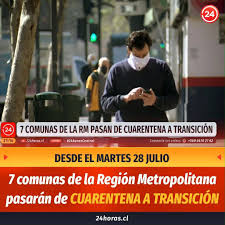 Las únicas regiones que no tienen hoy comunas en cuarentena son arica y parinacota, atacama, coquimbo, valparaíso, metropolitana y magallanes. 24horas Cl Siete Comunas De La Rm Pasaran De Cuarentena A Transicion Facebook